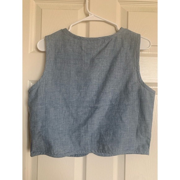 Petite Sophistocate Patchwork Denim Vest - Picture 2 of 3